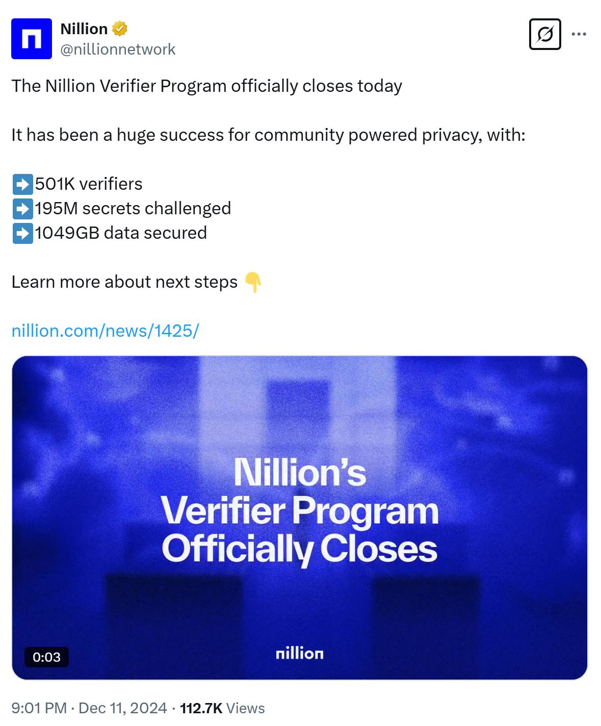 即将上线Binance，去中心化「盲计算」网络Nillion有何特别之处？